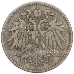 Монета 10 геллеров 1894 года Австрия