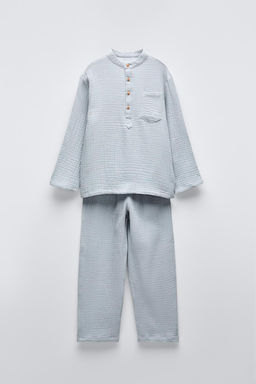 6-14 YEARS/ TEXTURED HENLEY PYJAMAS - Zara фото 2