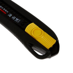 Нож канцелярский 18 мм, чёрный + чёрное лезвие 1 штука - Simaland фото 3