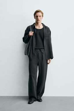Рубашка CAMISA FLUIDA SOFT черная