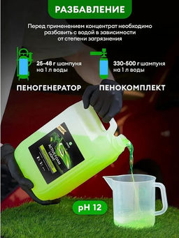 GRASS Active Foam Light автошампунь бережная мойка 22кг фото 4