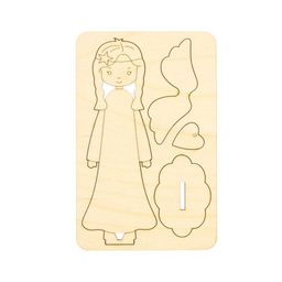 Заготовка для декорирования Mr. Carving ВД-953 Ангелочек на подставке фанера 8 х 4 х 16 см