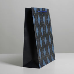 Цена за 2 шт. Пакет подарочный ламинированный, упаковка, «Клетка», ML 21 х 25 х 8 см