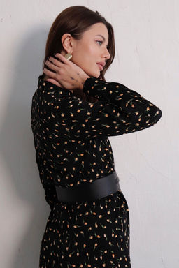 Платье-рубашка с английским воротником принт - Martichelli фото 241