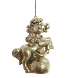 Фигурка декоративная подвесная "Лошадка", L6 W3 H7,5 см, 2в.