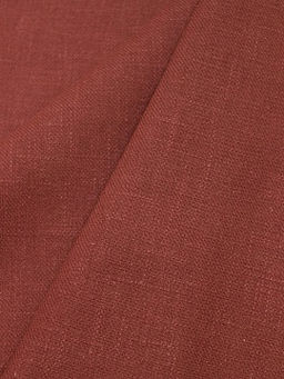 Конопля с хлопком-диагональ цв.Винтажный терракотово-коричневый, СОРТ2, ш.1.4м, конопля-80%, хл-20% - Купава фото 6