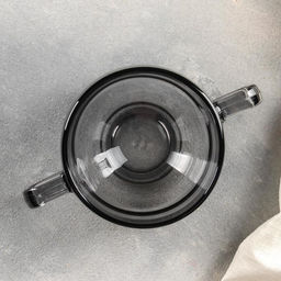 Бульонница Paşabahçe «Грей», 480 мл, стекло, с ручками, серая