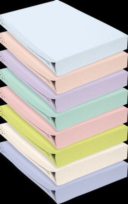 Простыня трикотажная на резинке Мерцана (Салатовый) MERC05 80х200  фото 4