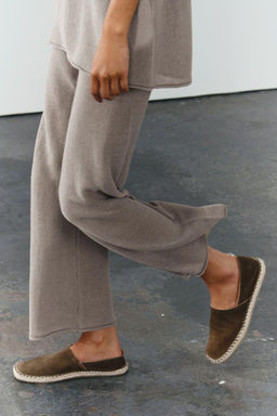 KNIT TROUSERS WITH TURN-UP HEMS - Zara фото 6