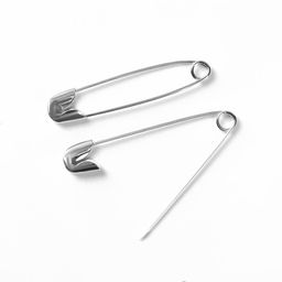 Булавки английские, 32 мм, 1000 шт., цвет серебряный