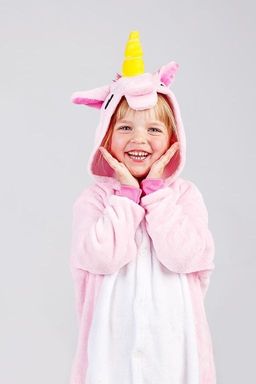 Пижама кигуруми розовый Единорог (детская)