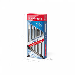 Цена за 12 шт. Ручка гелевая сo стираемыми чернилами ErichKrause R-301 Magic Gel Stick Original 0.5, цвет чернил синий (в коробке по 12 шт.)