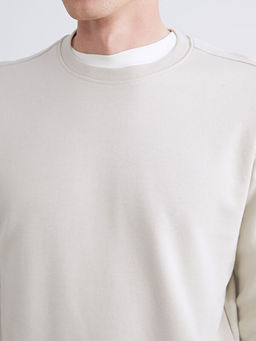 Bisiklet Yaka Erkek Sweatshirt