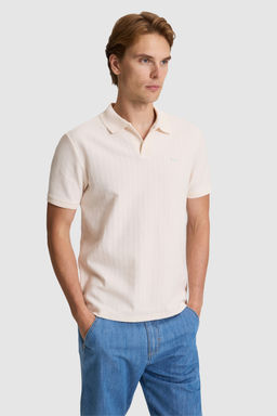 Erkek Krem Regular Fit Polo Yaka Ti__rt