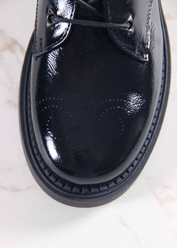 Туфли полуботинки 105.2693.bl. Черный наплак