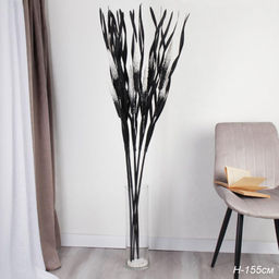 Сухоцвет 5 штук набор 160 см черные / GA103-3B /уп 60/ - ГалеонТрейд фото 5
