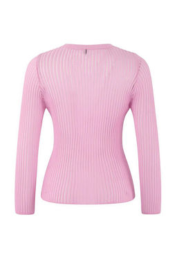 Ac?k Pembe Fitted/Vucuda Oturan Transparan Triko Kazak TWOSS26KZ00009 - Trendyolmilla фото 2