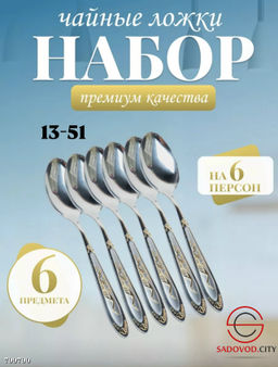 Набор чайных ложек 6 шт