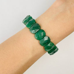 Браслет из зеленого Кварца 20 см