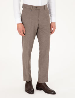 A__k Kahverengi Slim Fit Kuma_ Pantolon - Pierre cardin фото 2