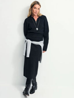 Джемпер поло с молнией / Zarina