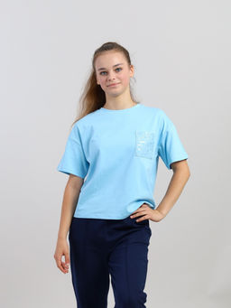 CRB wear / CWJG 63912-43 Джемпер для девочки,голубой/Ex.Cherubino