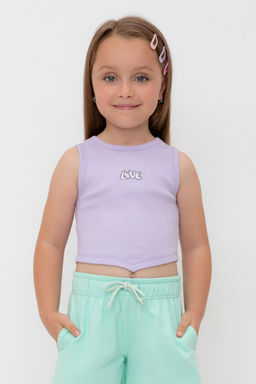 Crockid _ КР 302694/пастельно-лиловый к541 майка-топ для дев