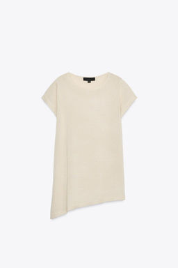 ASYMMETRIC HEM KNIT TOP - Zara фото 6