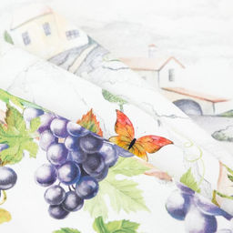Скатерть «Этель» Provence, d=220 +/- 3 см, 100% хлопок, саржа 190 г/м²