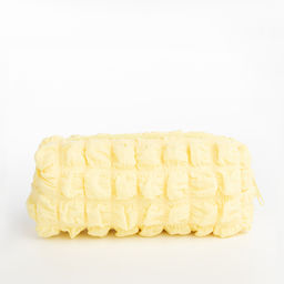 Косметичка на молнии женская, с подкладом, желтая - Simaland фото 3