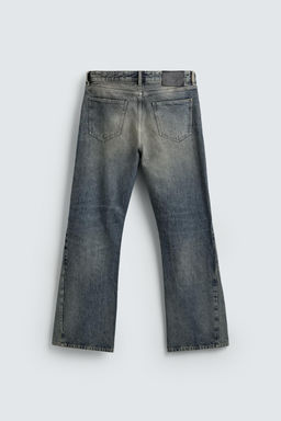 JEANS FLARE FIT LAVADO MANCHAS / Azul tinta - Zara фото 8