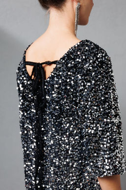 Платье KOKOdea 8.63-Р черный/серебристый  фото 2