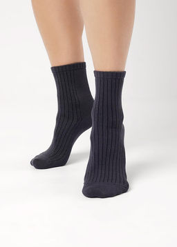 CLE Носки жен.Д2222 блеск вискоза чёрный - Clever wear фото 3