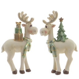 Фигурка декоративная "Олень", L8,5 W4,5 H16 см, 2в.