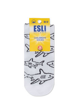 Цена за 2 шт. ESLI Носки с рисунками "Shark"