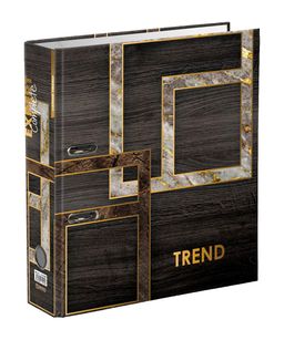 Expert Complete Регистратор ламинир. Wood&Stone 75 мм 10 шт. Trend A4 арочный механ. глянцевый венге EC752703