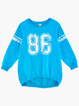 Толстовка для девочки UD 0565 бирюза - Mini maxi фото 2