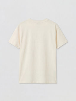 Bisiklet Yaka Bask?l? Erkek ?ocuk Ti??rt