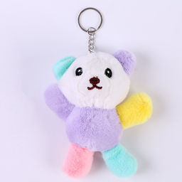 Мягкая игрушка Медвежонок на брелоке, 13 см, цвет МИКС