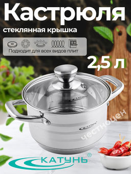 Кастрюля 2,5л "Элис" KT16-D-18