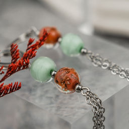 Серьги из муранского стекла PARADISE APPLES LC3459