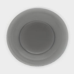 Цена за 6 шт. Тарелка «Симпатия», d=25 см, стекло, серая