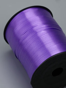 Лента для декора, подарков и шаров, фиолетовый, 0.5 см × 500 м