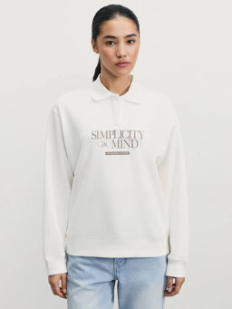 Свитшот поло с принтом / Zarina  фото 3