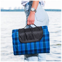 Плед для пикника Maclay, цвет синий  фото 6