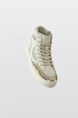 METALLIC HIGH TOP SNEAKERS - Zara фото 2