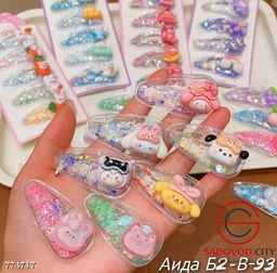 Заколки для волос в стиле аниме 5 шт