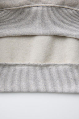 FLECKED SWEATSHIRT WITH SLOGAN - Zara фото 5
