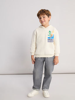 Kap??onlu Erkek ?ocuk Sweatshirt