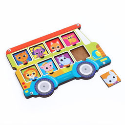 Рамка-вкладыш Логопедический автобус - Лесная мастерская фото 3